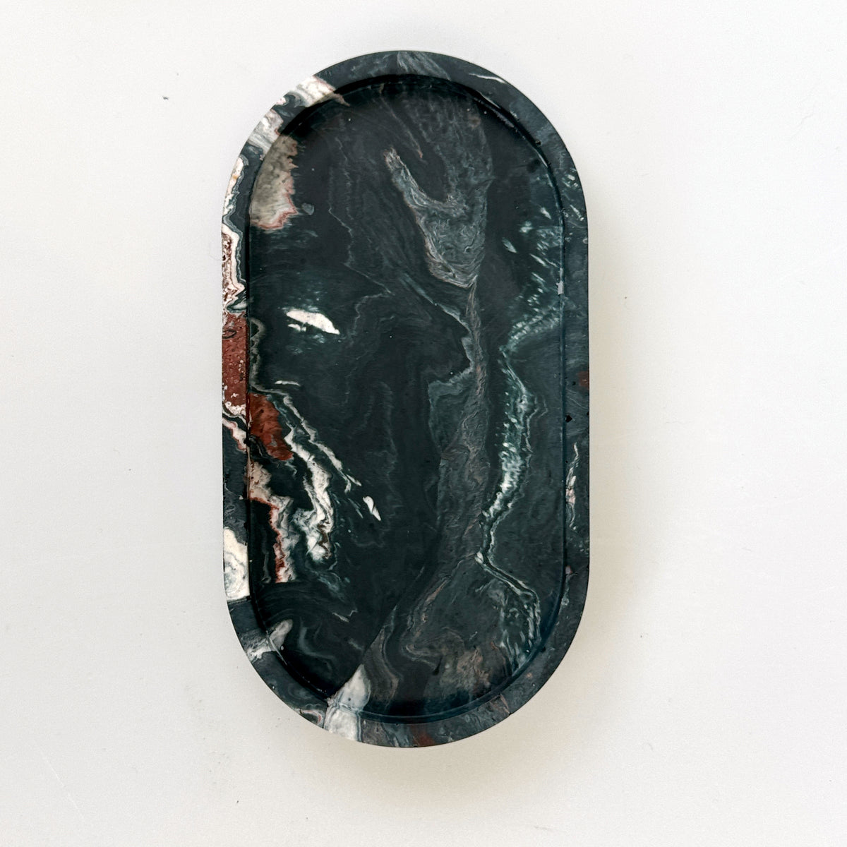 Marbled Oval Tray